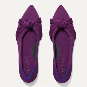 Rothy's The Knot Point II Thistle Deep Purple Flats